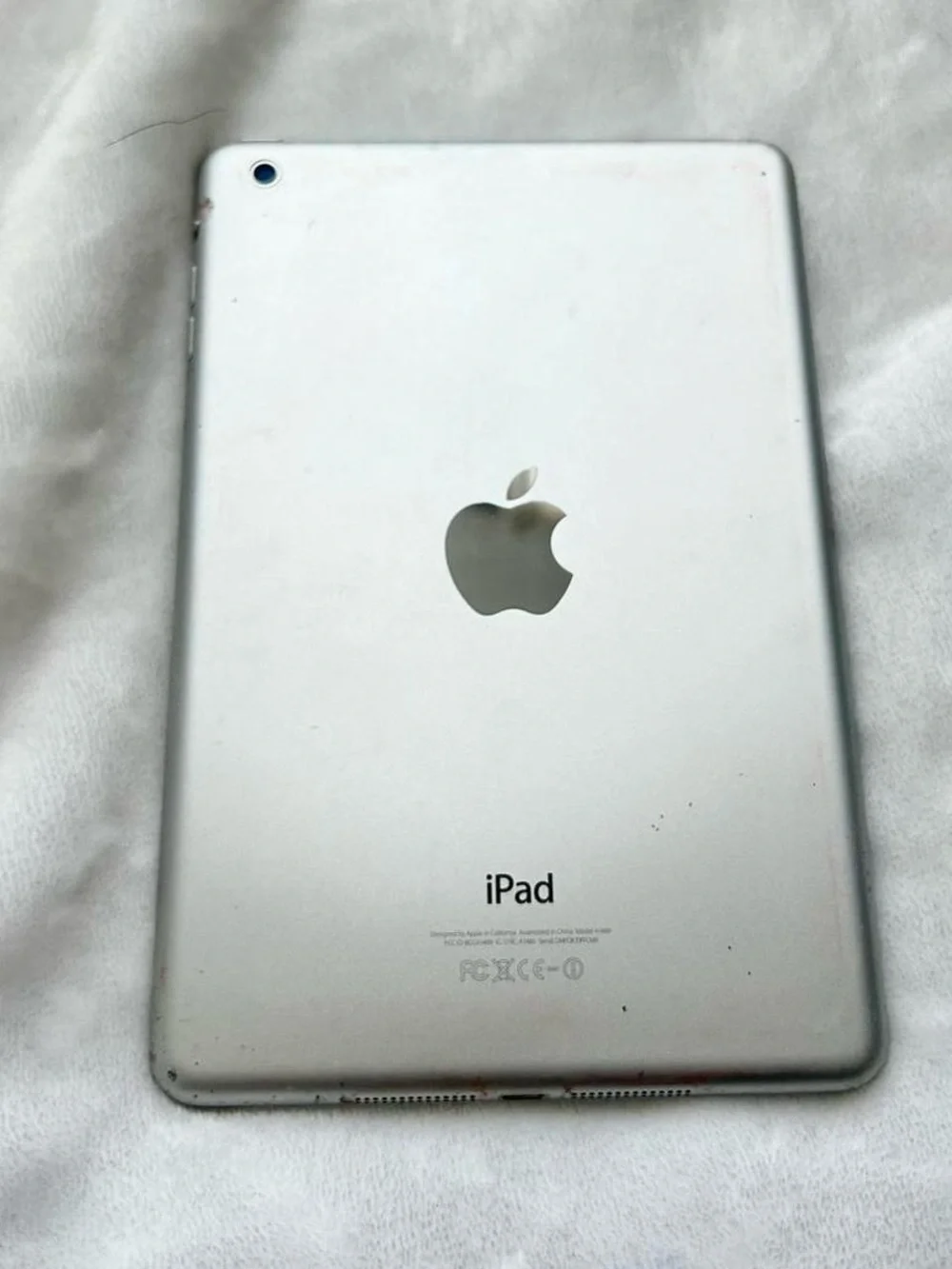 Silver Apple iPad Mini 9 White Front Glass Tablet